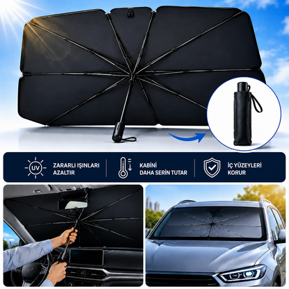 Yufera™ Katlanır Oto Güneş Koruyucu